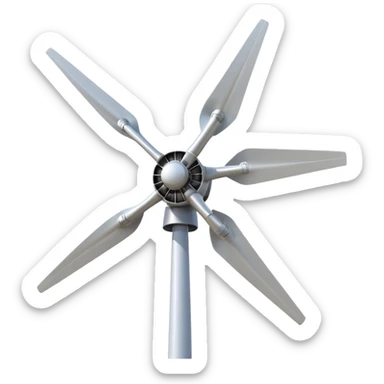 Windrad zum strom erzeugen drei rotor blätter mehr wie im original bitte sticker