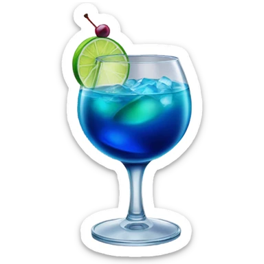 navi blue cocktail sticker