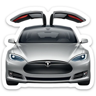 tesla model s sticker