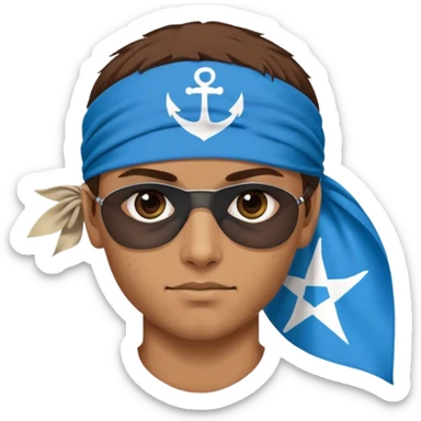 Pirate with somalia flag sticker