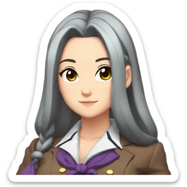 ace attorney maya fey pawg sticker