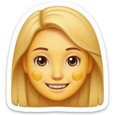 girl emoji with pimple sticker
