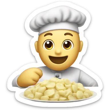 Pilsbury dough boy making potato salad  sticker