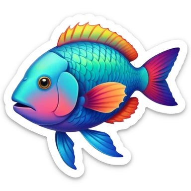 Parrotfish sticker