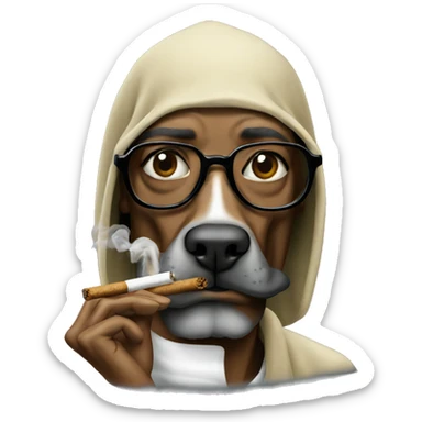 snoop dog smoking blunt sticker
