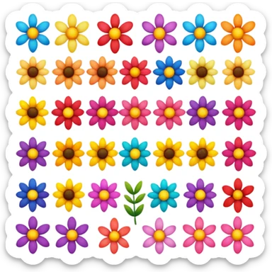 flowers sticker