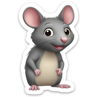 rat-yippie-autism-creature sticker