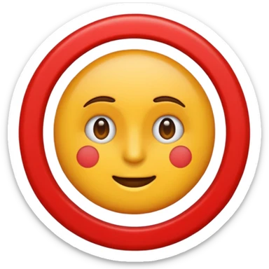 Vreau un emoji cu stop  sticker