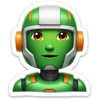 BOT Green/Orange Color sticker