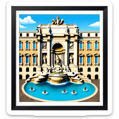 trevi fountain view from up above
no square style no frame sticker
