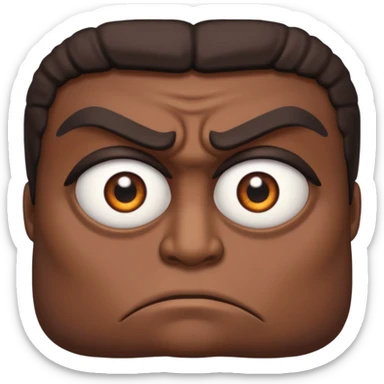 Angry Only single eye WITHOUT face sticker