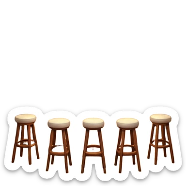 A 3D cartoon bar interior with bottles on glass shelves, counter lighting, high stools, and glowing drink glasses, warm ambient light, realistic Memoji-style. sticker