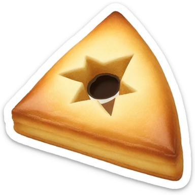 Baking a triangle with a hole in the middle sticker