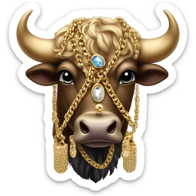 Wealthy buffalo sticker