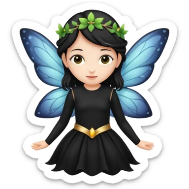Back clothes fairy  sticker