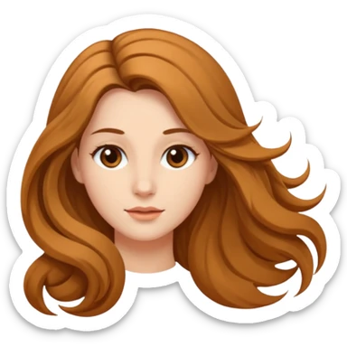 women with open hairs sideways image  sticker