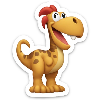 dinosaur rooster pocoyo deema yoyo molly jimmy monkey mickey mouse giraffe sticker