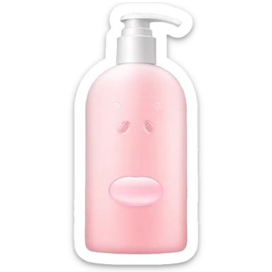 Light pink shower gel sticker