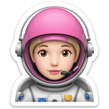 Astronauts with Pink Visors sticker