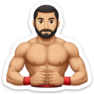 Gholam reza takhti behind the word Iran wrestling sticker