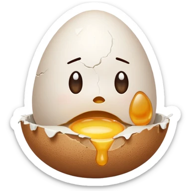 make a singular egg in a egg carton to represent isolation. make the egg have a sad expression like a sad face with tears. sticker