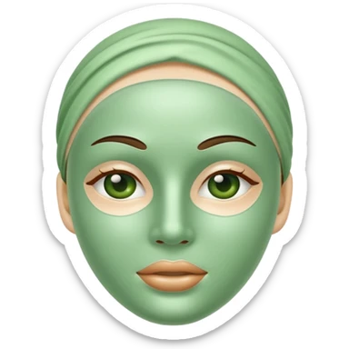 skin care masque soin visgae  sticker