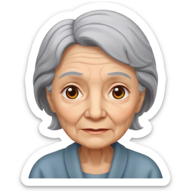 Crazy oldwoman sticker