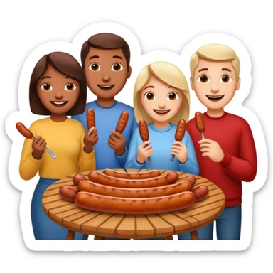 sausage eaters sticker