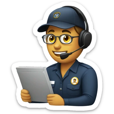 dispatcher working sticker