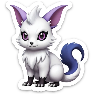 ShinyFurret-Absol-Noibat-Noivern-Hybrid (Full body) sticker