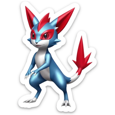 Shiny Exotic Bisharp-Sneasel-Weavile-Zangoose-Scizor-Hybrid-Creature sticker