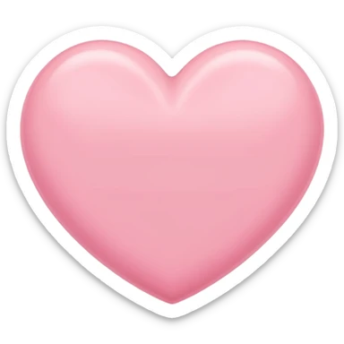 Baby pink heart emoji sticker