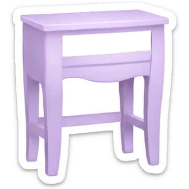light purple vanity sticker
