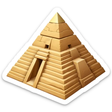 An Egyptian pyramid sticker