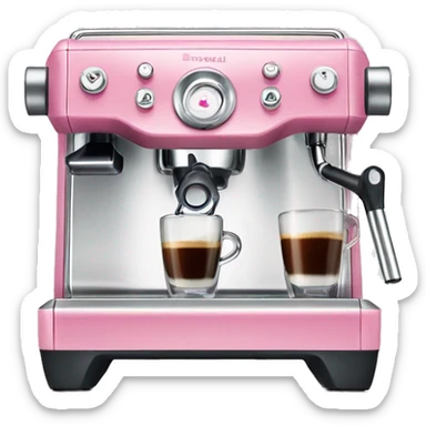 espresso machine breville pink  sticker