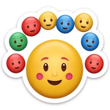 can some of the juggling balls faces (depicting customers and stakeholders) sticker