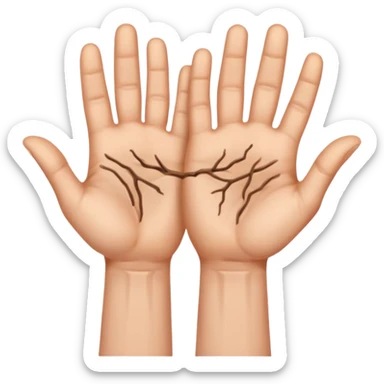 Manos con señas sticker