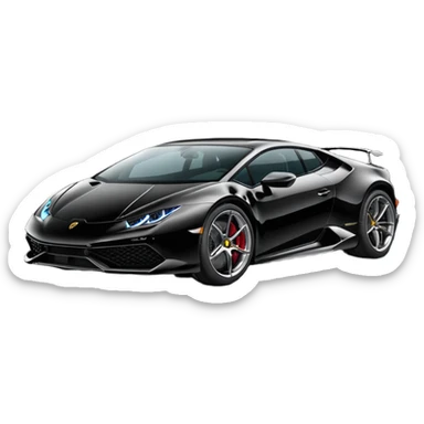 Lamborghini huracan, noir sticker