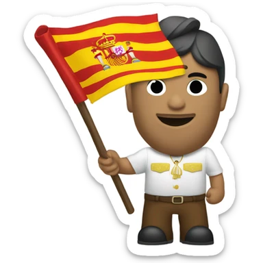 España-toro-bandera sticker
