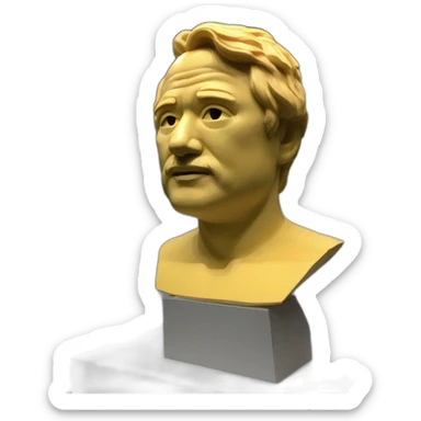 Satoshi Nakamoto Bust Budapest, Hungary sticker