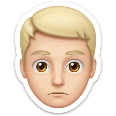 Raised eyebrow on a human sticker