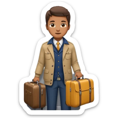 Rider with suitcase,Metro Riders, inside metro train, no transparent, with background,full image , negative transparent, positive background. sticker