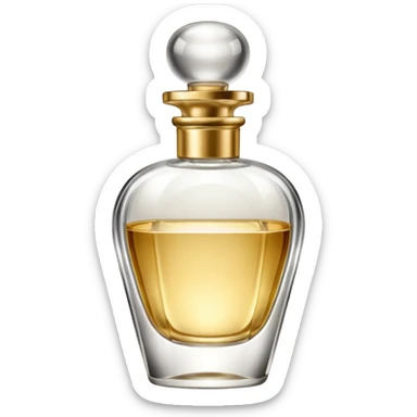 Her perfume bottle sticker