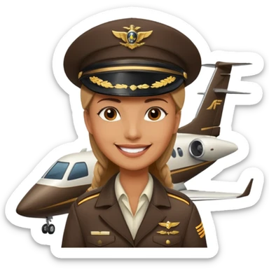 piloto de avion pobre vs rico sticker