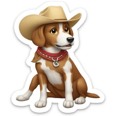 Dog rodeo sticker