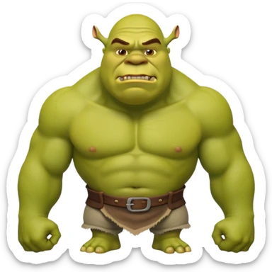 Shrek the green ogre sticker