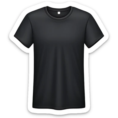 black blank tee shirt sticker