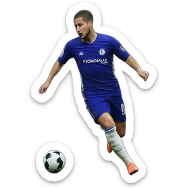 eden Hazard qui a marqué un goal sticker