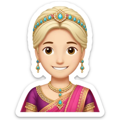 Ken wearing lehnga sticker