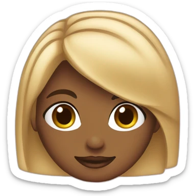 pastelera de cabello marron sticker